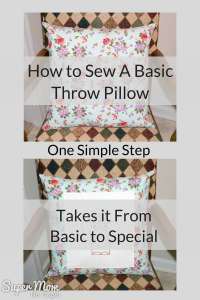 Make It Monday - How to Sew a Basic Throw Pillow - Super Mom - No Cape!