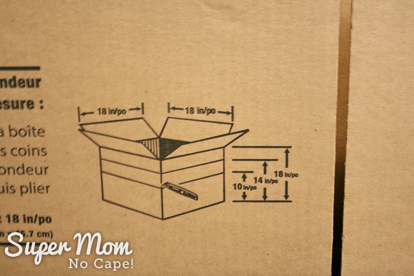 Photo diagram for downsizing the shipping box