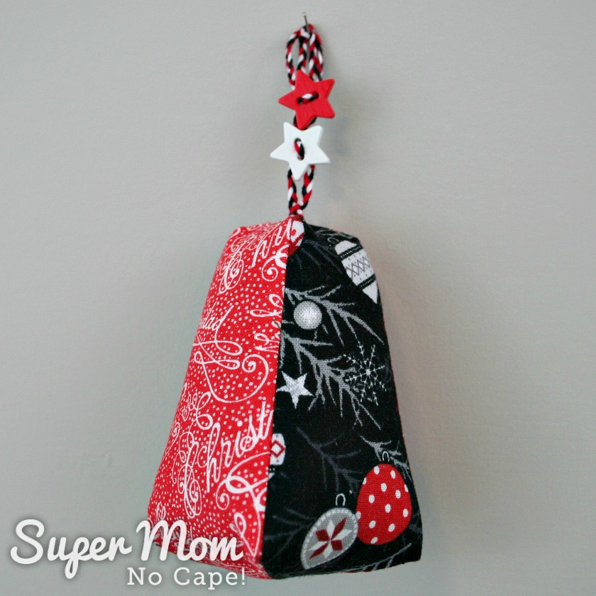 Embroidered Felt Star Ornament - Super Mom - No Cape!