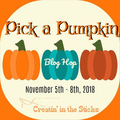Image with 3 pumpkins for the Pick a Pumpkin Blog Hop