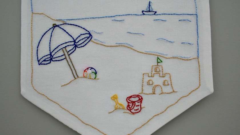 Summer Beach Days Embroidery Pattern