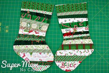 Quilt As You Go Christmas Stocking Tutorial - Easy First Quilting Project